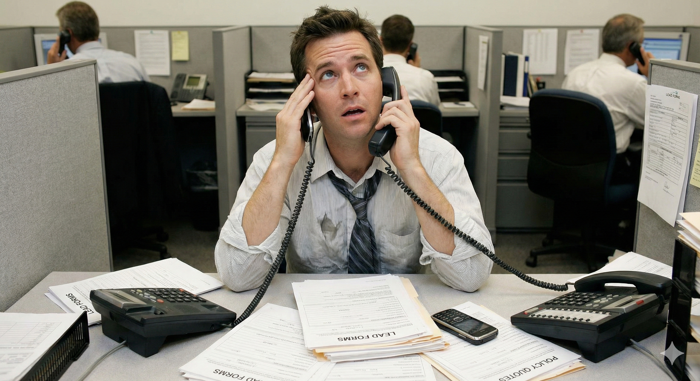 Insurance agent overwhelmed by competing for shared vendor leads